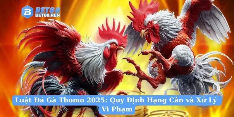 Luật Đá Gà Thomo 2025: Quy Định Hạng Cân và Xử Lý Vi Phạm